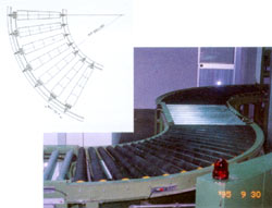 TAPERED ROLLER CONVEYOR